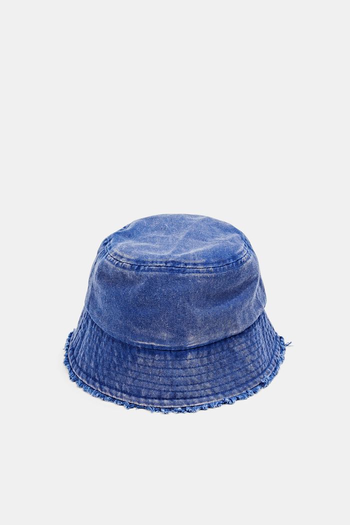 Denim-effect bucket hat