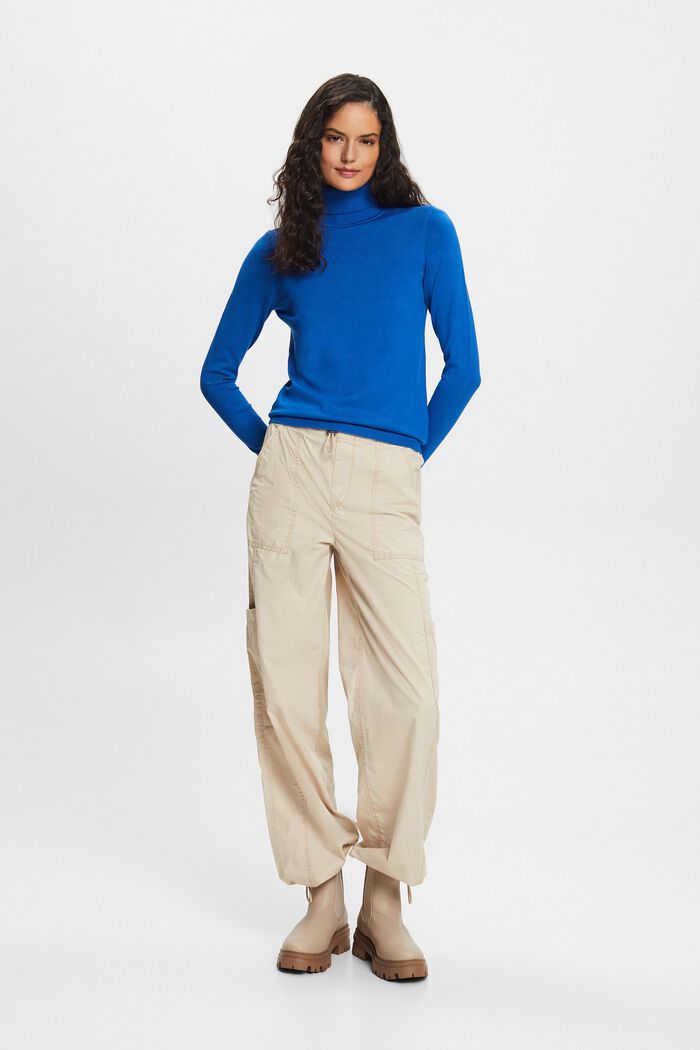 Long-Sleeve Turtleneck Sweater, BRIGHT BLUE, detail image number 4