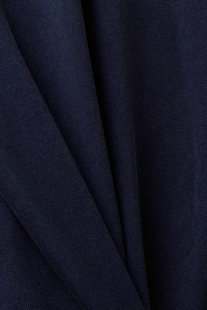 Stone-washed cotton pique polo shirt, NAVY, detail image number 4