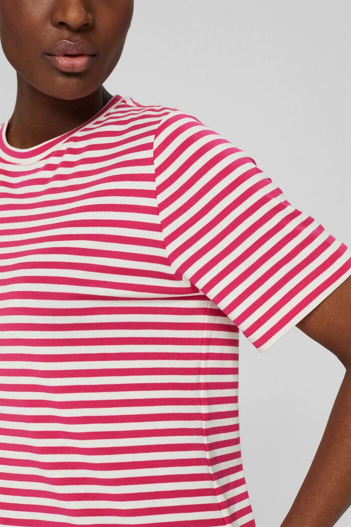 Striped TENCEL™ T-shirt, PINK FUCHSIA, detail image number 2