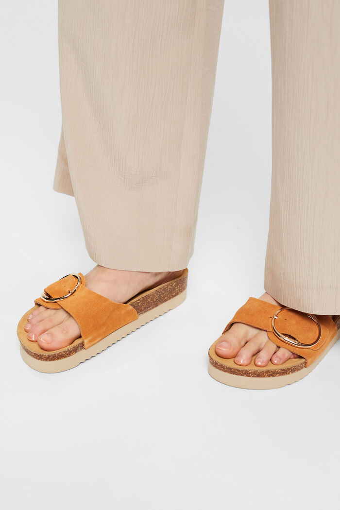 Slip-ons with a metal buckle