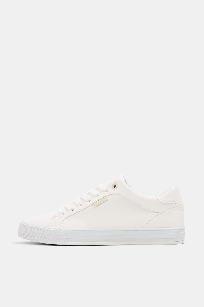 Faux leather trainers, OFF WHITE, detail image number 0