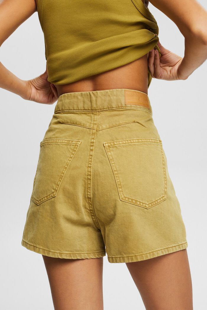 Shorts with button fly, OLIVE, detail image number 4