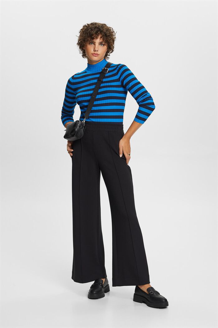 Striped rib-knit jumper, BLUE, detail image number 1