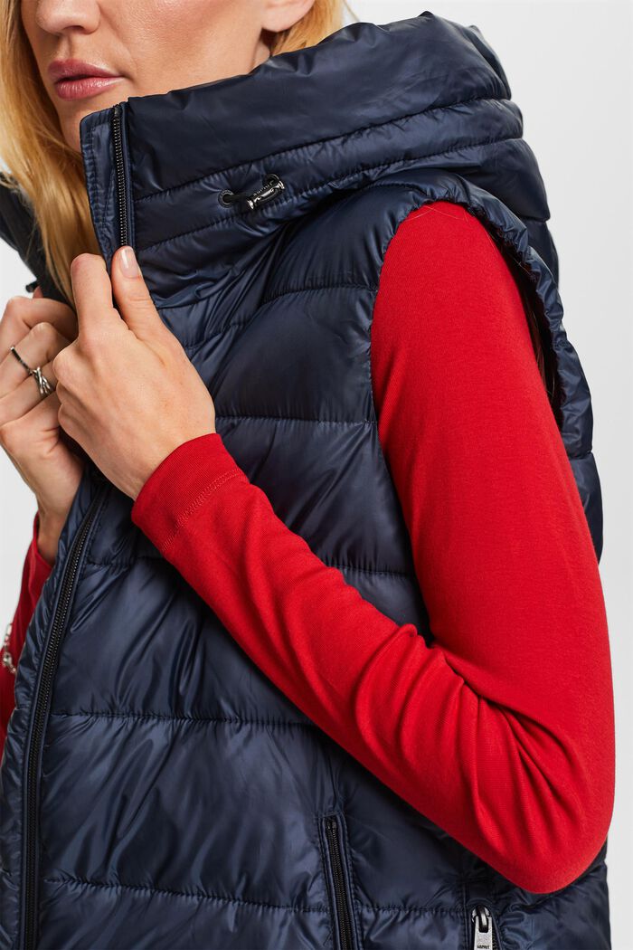 Quilted Puffer Vest, NAVY, detail image number 2