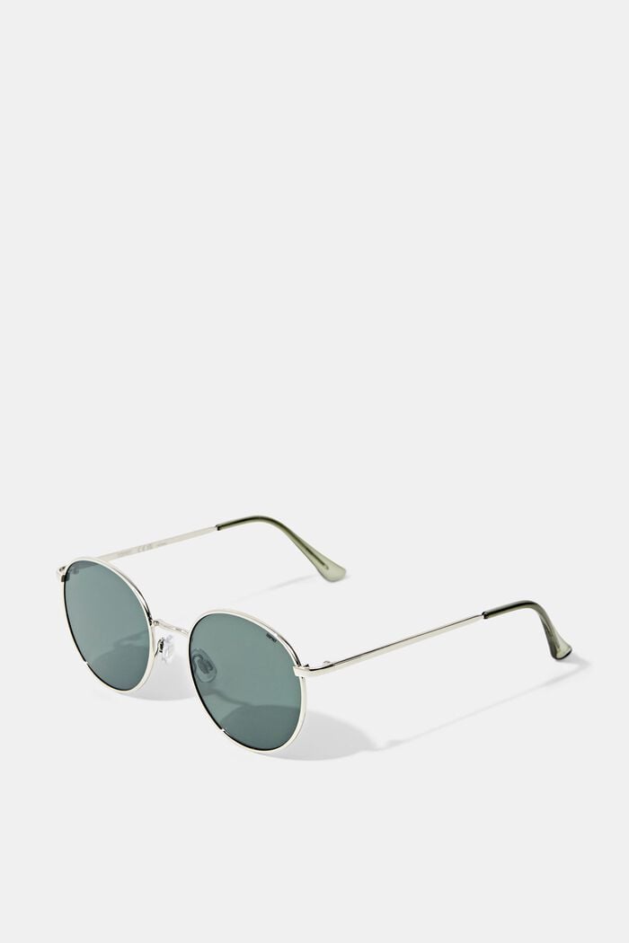 Sunglasses with metal frames, GREEN, overview