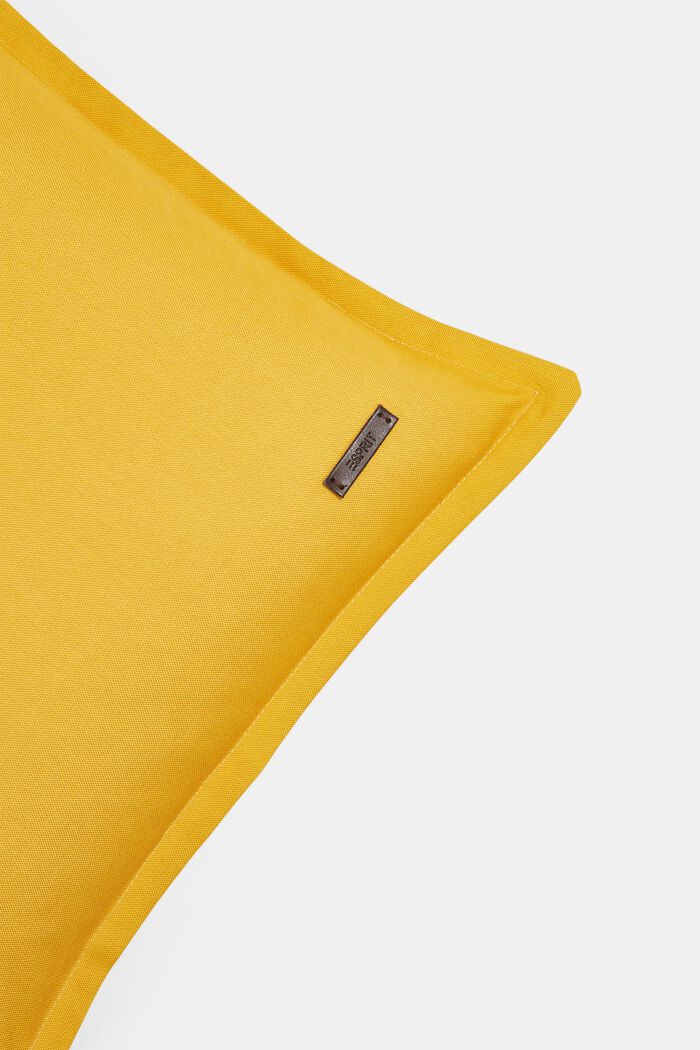 Bi-colour cushion cover made of 100% cotton, YELLOW, detail image number 1