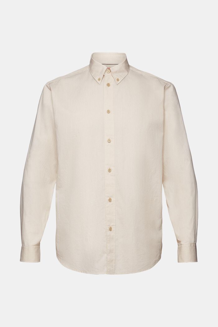 Cotton Poplin Shirt, SAND, detail image number 5