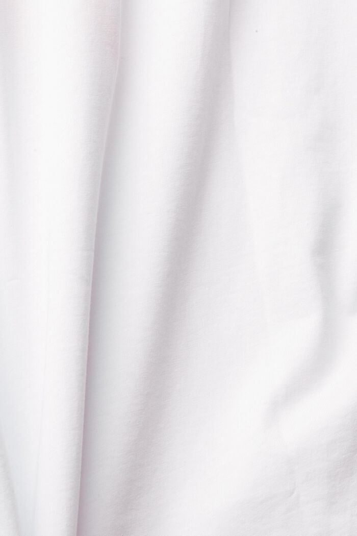 T-shirt with embroidered lettering, WHITE, detail image number 4