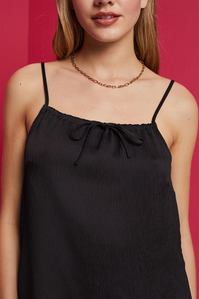 Textured strappy top, ANTHRACITE, detail image number 2