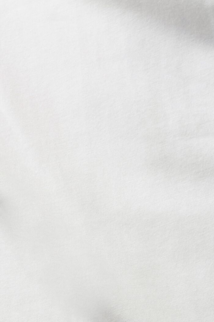 Sequin appliqué t-shirt, TENCEL™, OFF WHITE, detail image number 4