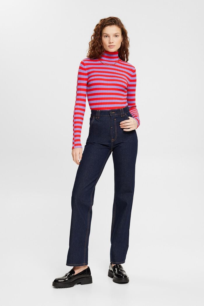 Straight leg jeans, BLUE RINSE, overview