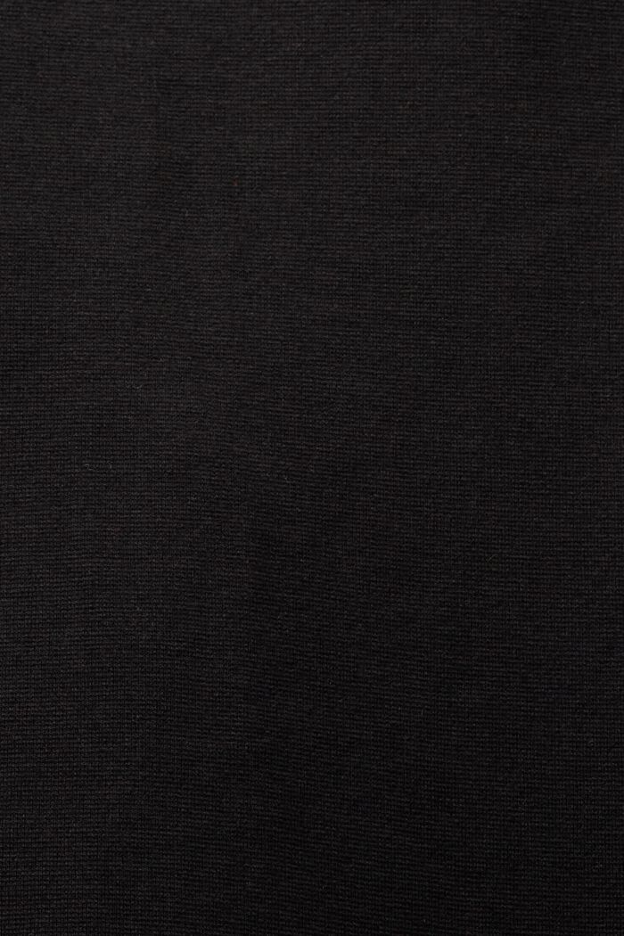 Sleeveless Punto Mini Dress, BLACK, detail image number 5