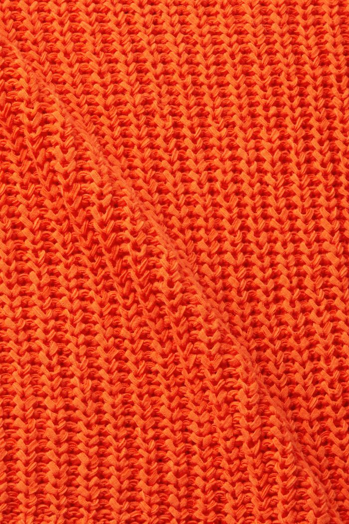 Open-Knit Sweater, ORANGE RED, detail image number 5