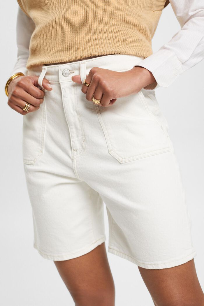 High-rise shorts, OFF WHITE, detail image number 2