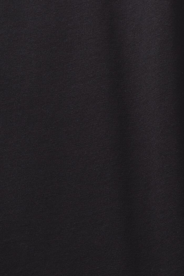 Sequin Print Sleeveless T-Shirt, BLACK, detail image number 5