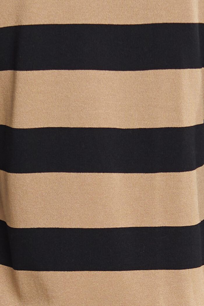 Striped jersey midi dress, TAUPE, detail image number 5