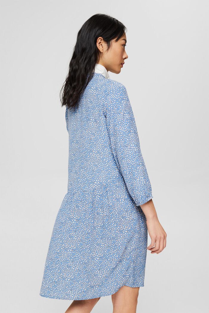 Patterned dress, LENZING™ ECOVERO™, LIGHT BLUE LAVENDER, detail image number 2