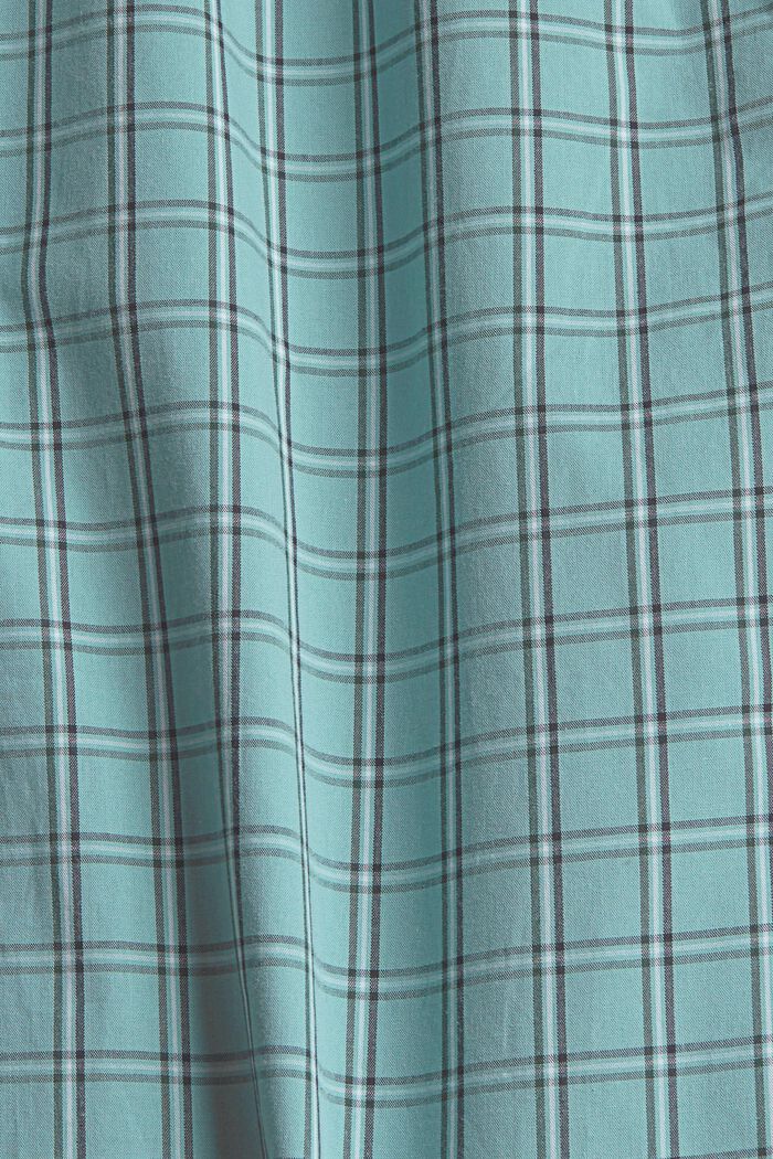 Check cotton pyjama bottoms, AQUA BLUE, detail image number 5