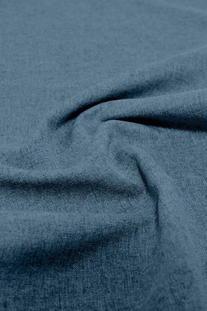 Table runner in melange woven fabric, PETROL, detail image number 2