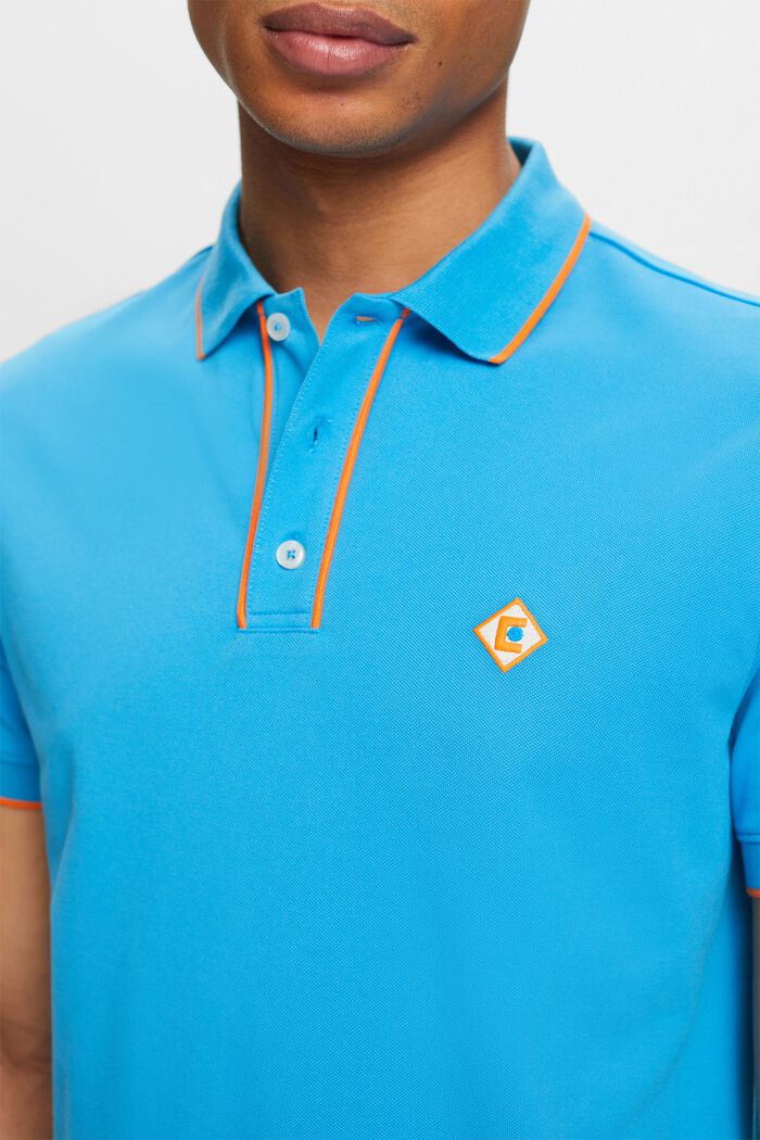 Logo Polo T-Shirt, BLUE, detail image number 2