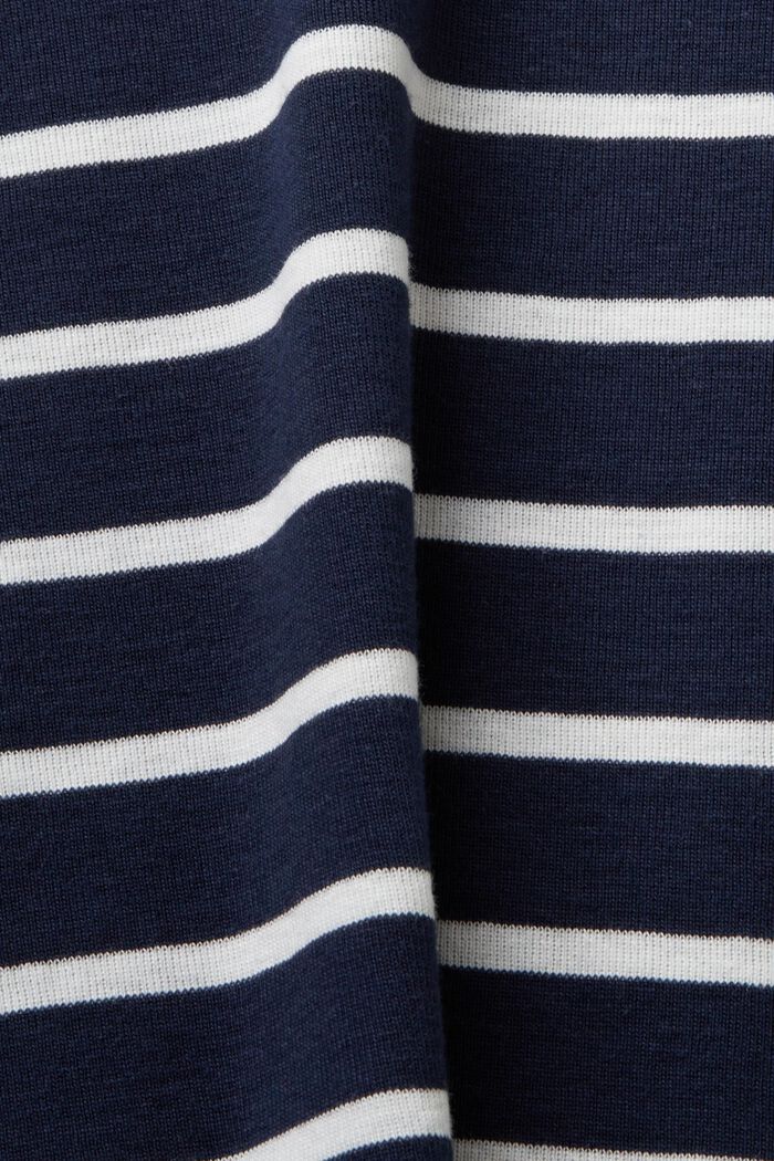 Striped long sleeve top, organic cotton, NAVY, detail image number 6