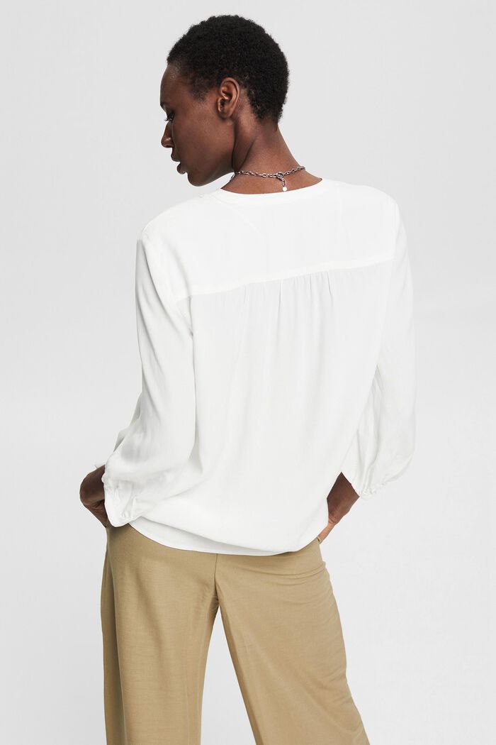 Blouse with 3/4-length sleeves, OFF WHITE, detail image number 3
