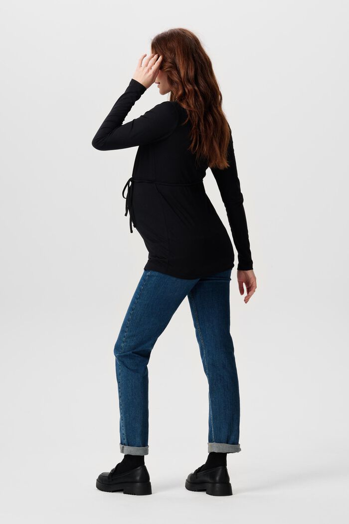 Stretch jeans with an over-bump waistband, MEDIUM WASHED, detail image number 2