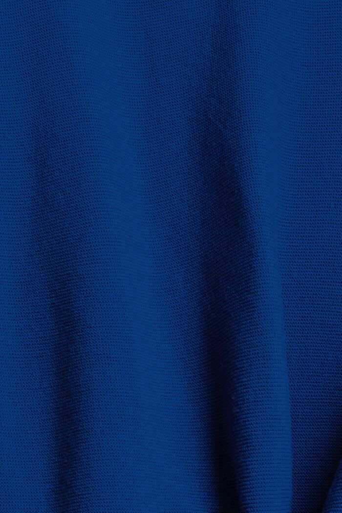Knit jumper made of 100% organic cotton, BRIGHT BLUE, detail image number 1