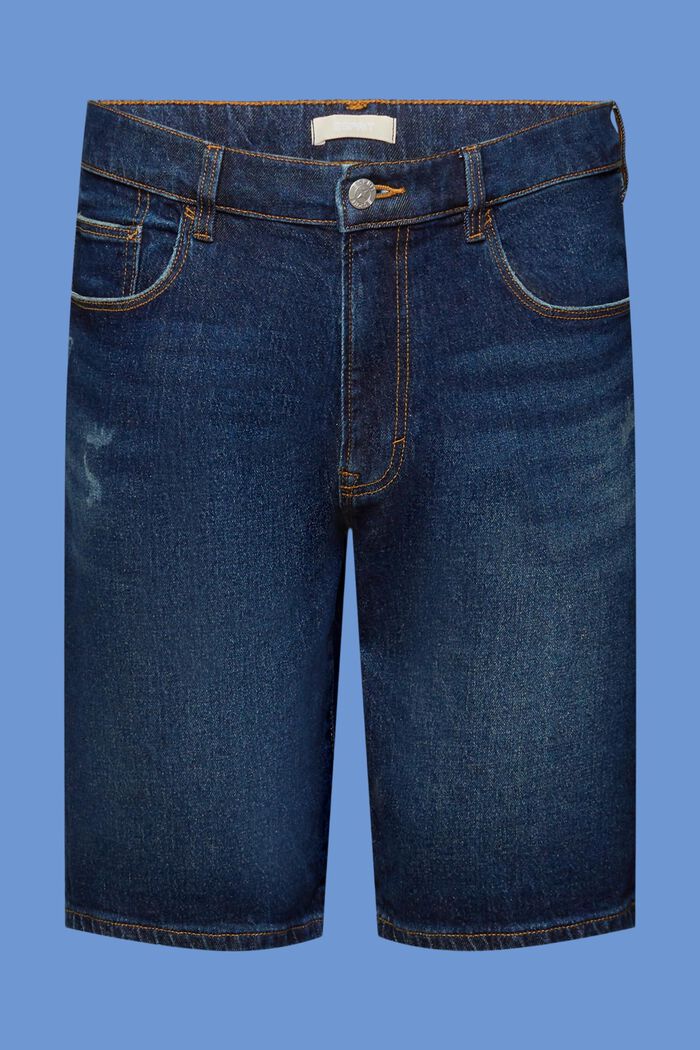 Jeans bermuda shorts, BLUE LIGHT WASHED, detail image number 7