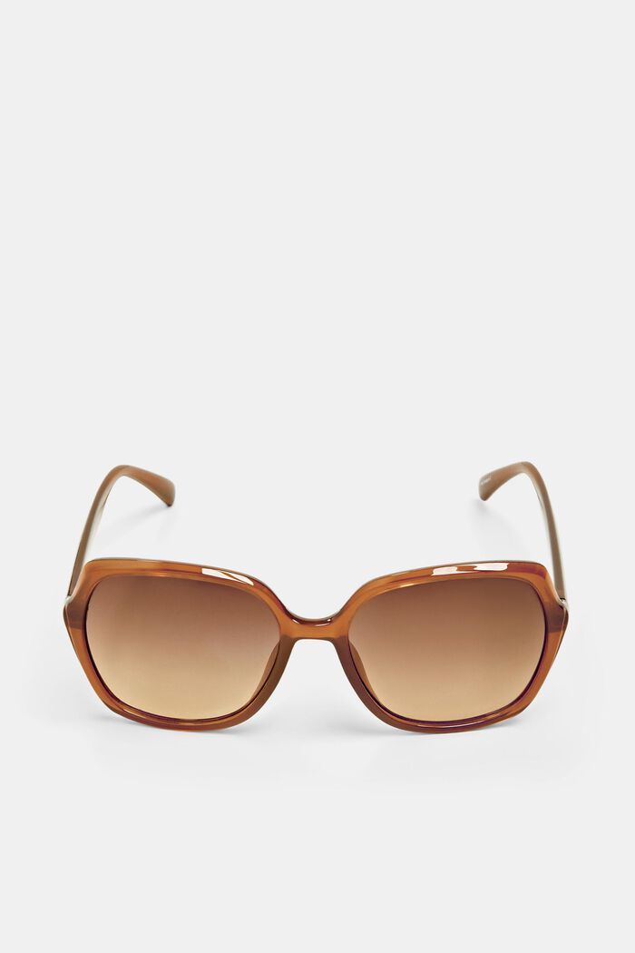 Statement sunglasses with large lenses, BROWN, detail image number 2