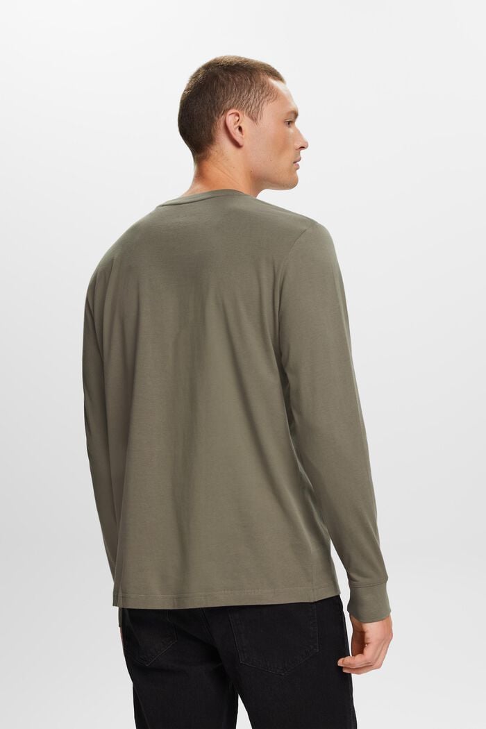 Jersey long sleeve, 100% cotton, GUNMETAL, detail image number 3