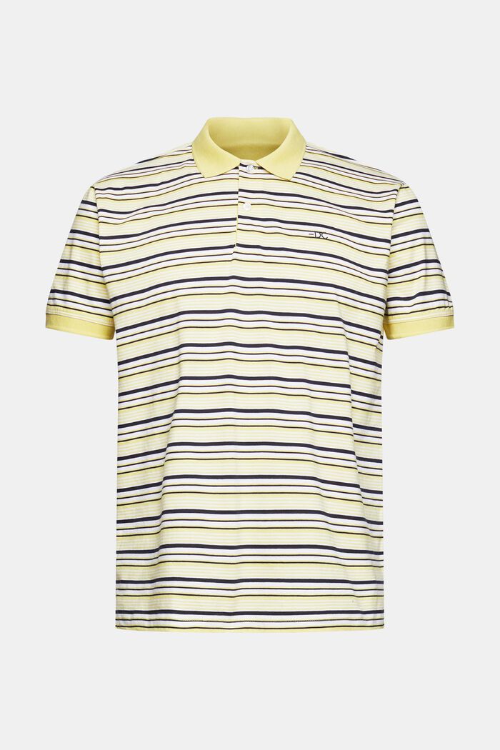Polo shirt with a multi-colour stripe pattern, YELLOW, detail image number 5