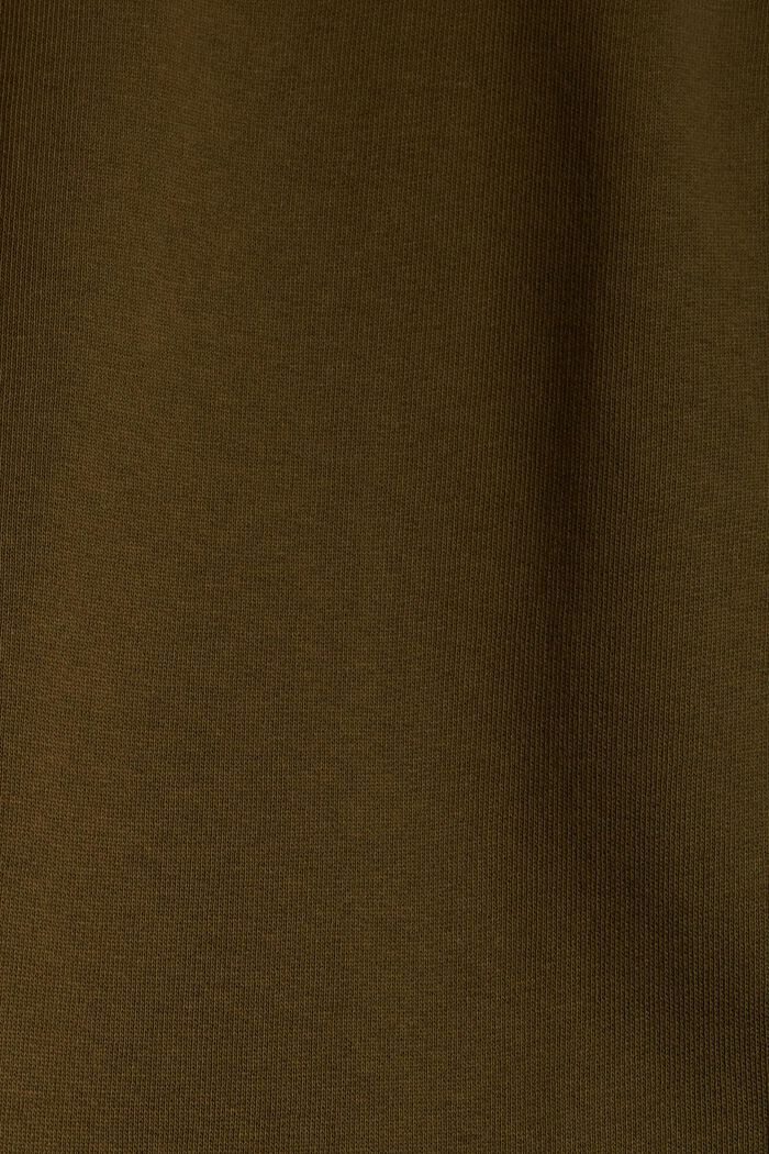 Tracksuit bottoms in a cargo style, organic cotton, KHAKI GREEN, detail image number 4