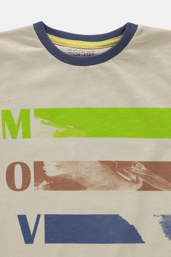 Printed T-shirt, 100% cotton, CREAM BEIGE, detail image number 2