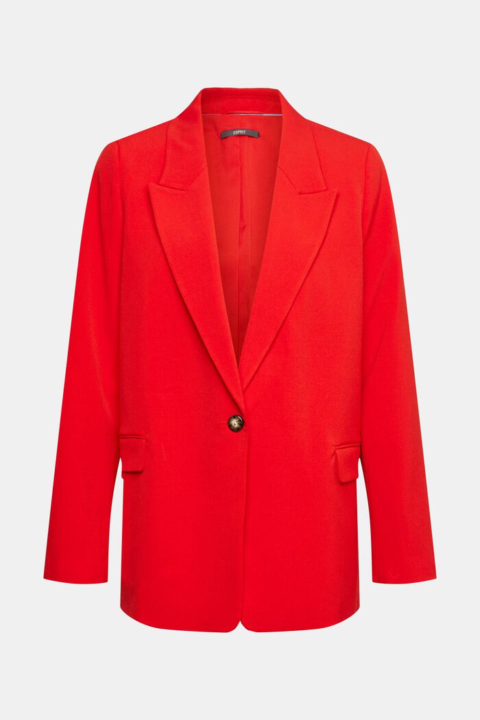 One-button blazer, RED, detail image number 2