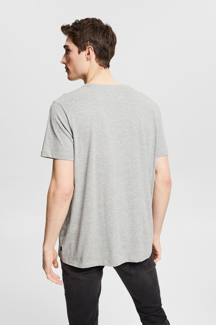 Jersey T-shirt with a statement print, MEDIUM GREY, detail image number 3