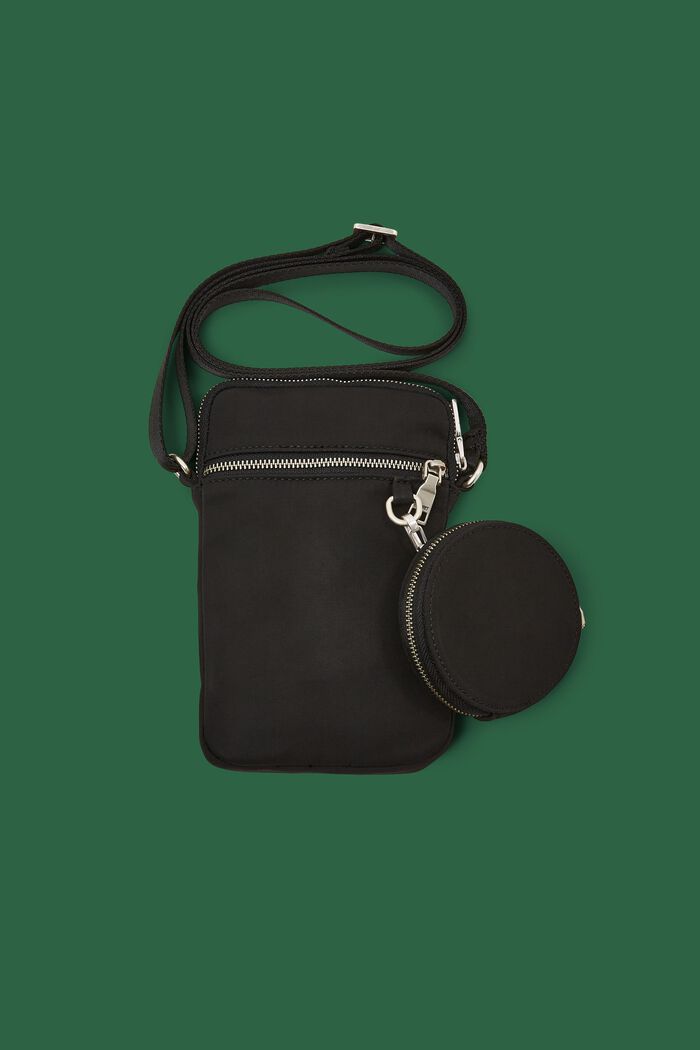 Nylon Multi-Pouch Phone Bag, BLACK, detail image number 0