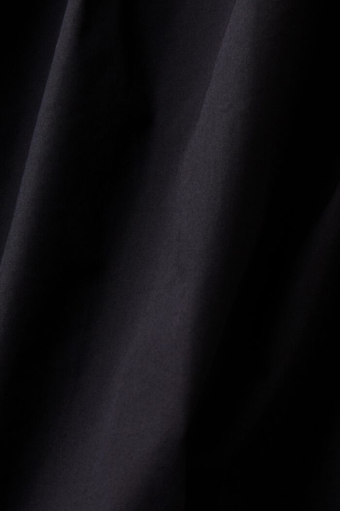 Poplin Carmen Off-The-Shoulder Blouse, BLACK, detail image number 5