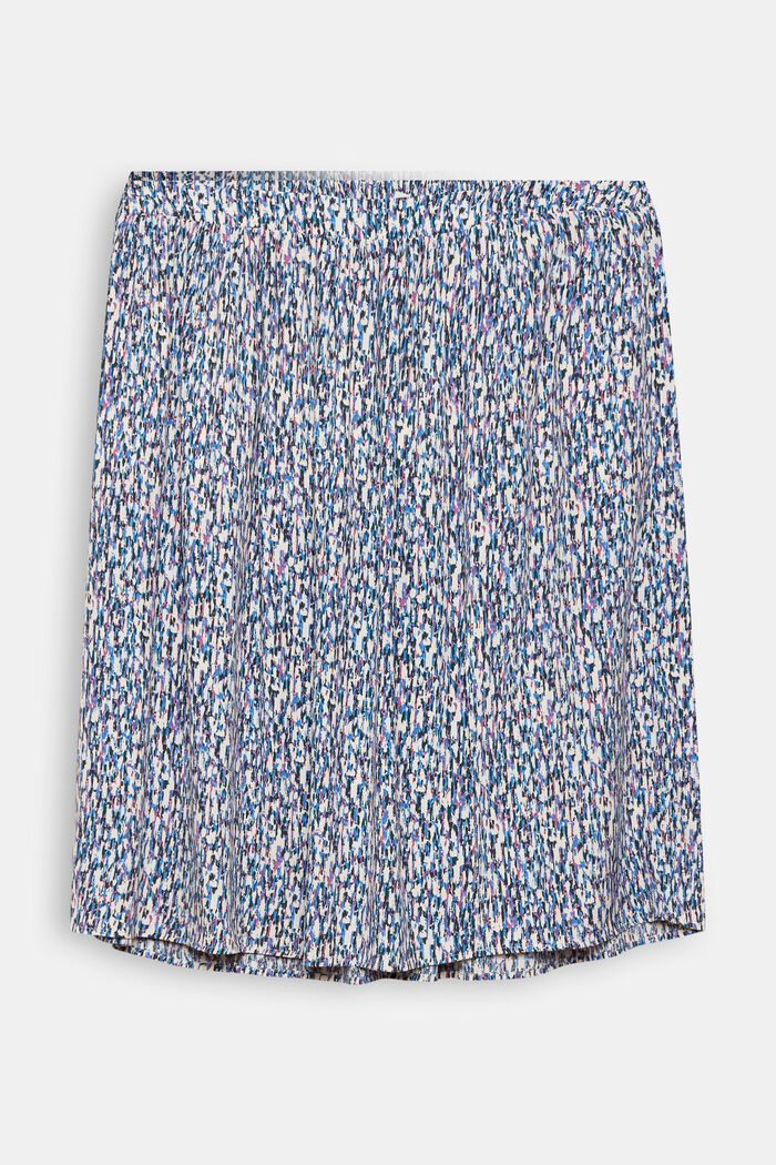 CURVY patterned midi skirt, LENZING™ ECOVERO™, BLUE LAVENDER, detail image number 0