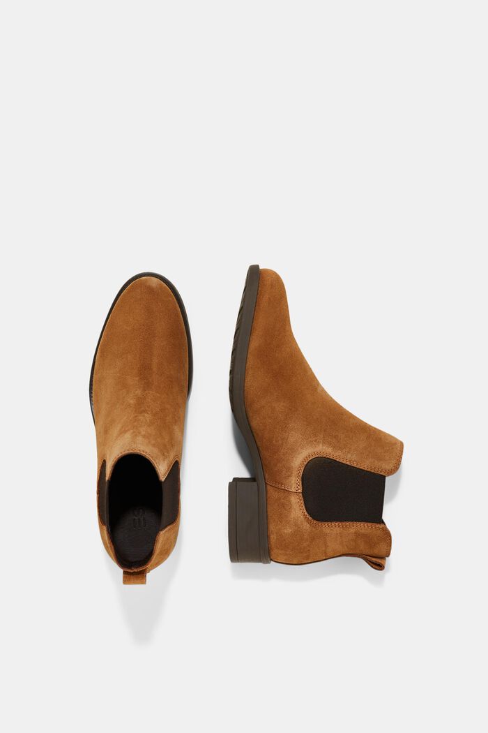 Suede Chelsea boots, CARAMEL, detail image number 1