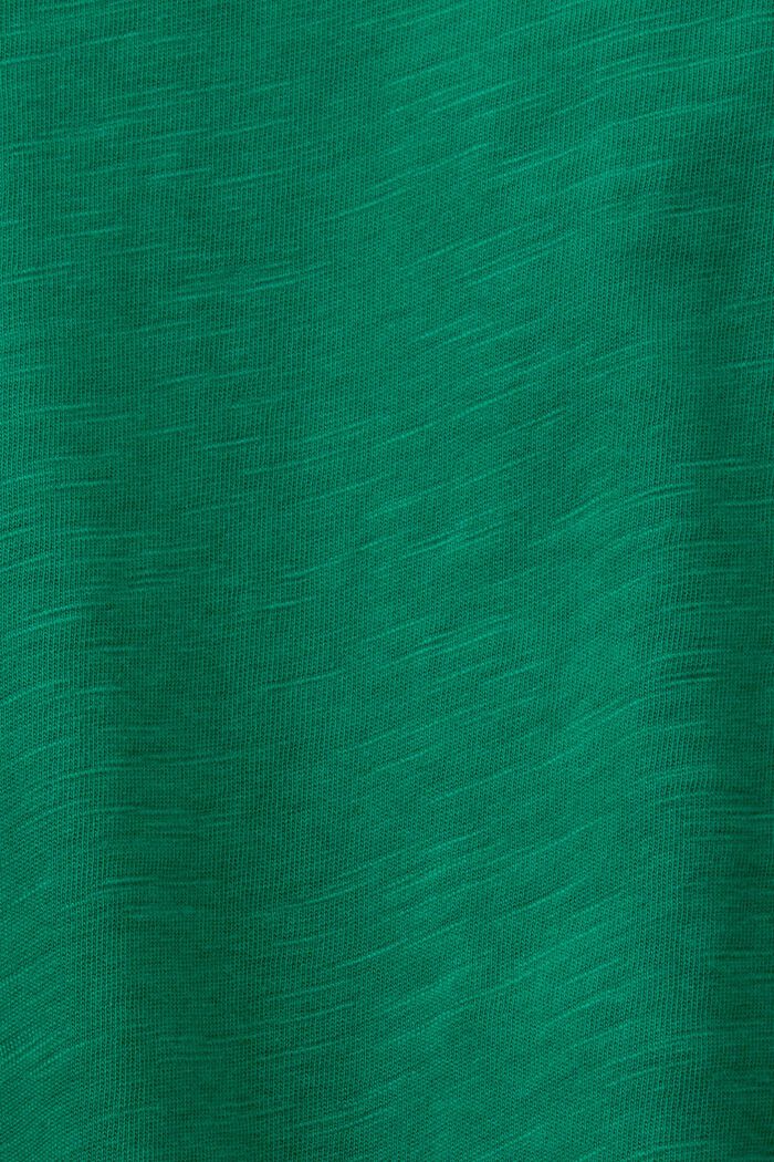 Jersey long sleeve top, 100% cotton, DARK GREEN, detail image number 5