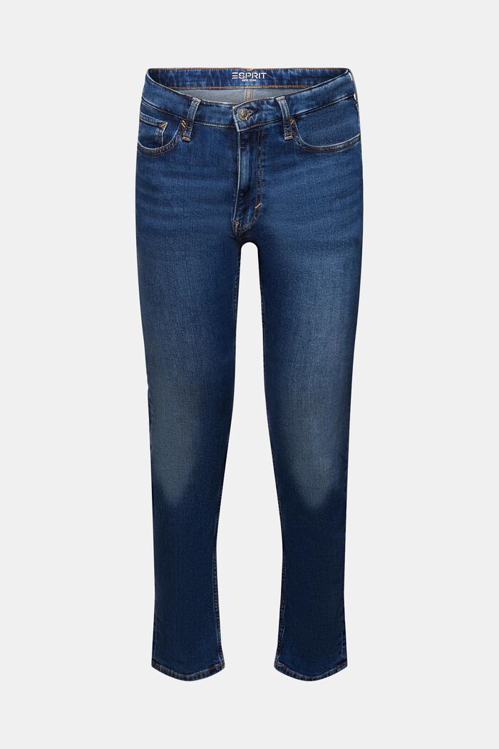 Mid-Rise Straight Jeans, BLUE MEDIUM WASHED, detail image number 6