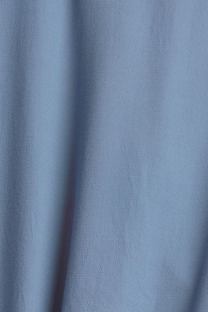 Tunic blouse with LENZING™ ECOVERO™, GREY BLUE, detail image number 4