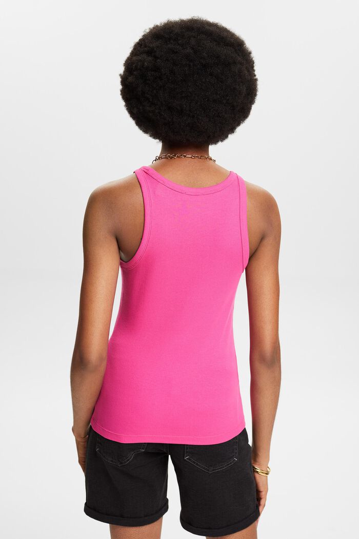 Ribbed Tank Top, PINK FUCHSIA, detail image number 2