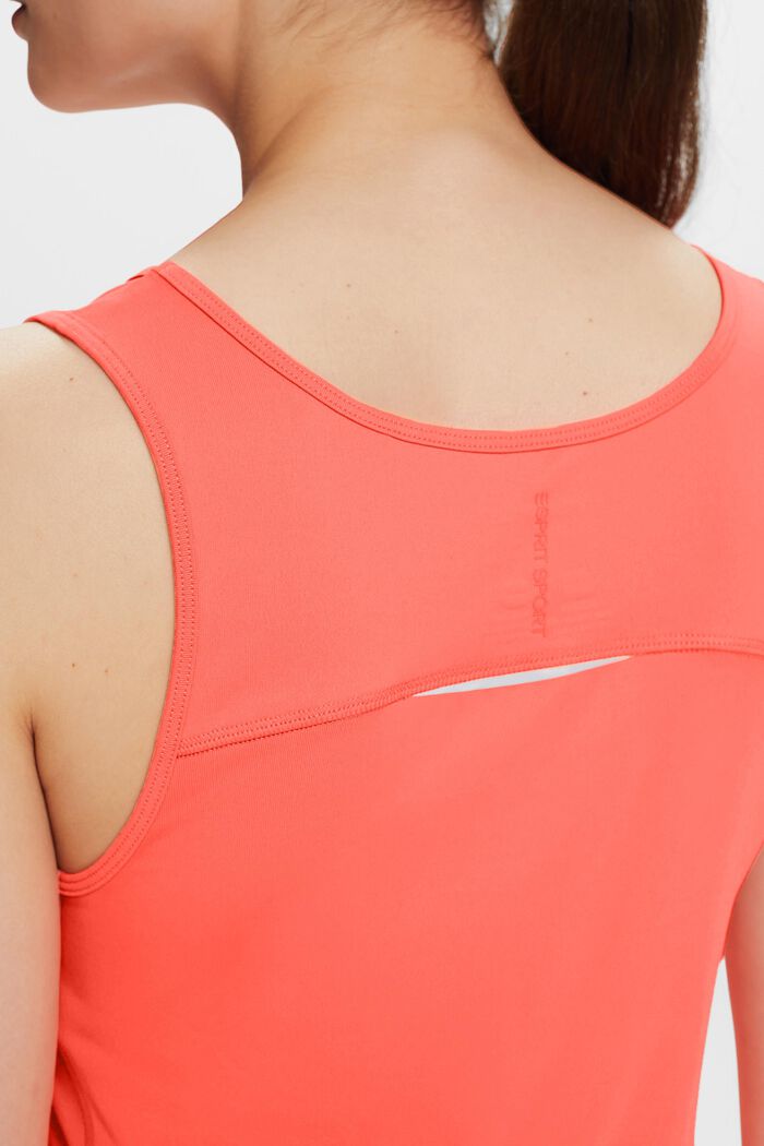 Scoop Neck Sleeveless Top, CORAL, detail image number 1