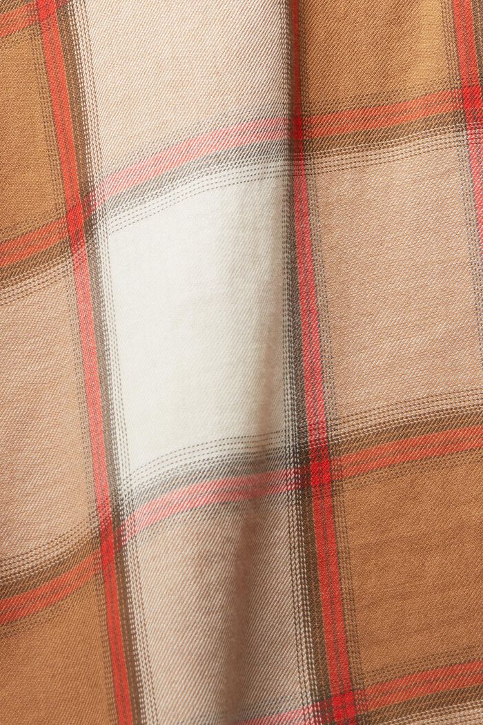 Checked cotton blouse, LIGHT TAUPE, detail image number 1