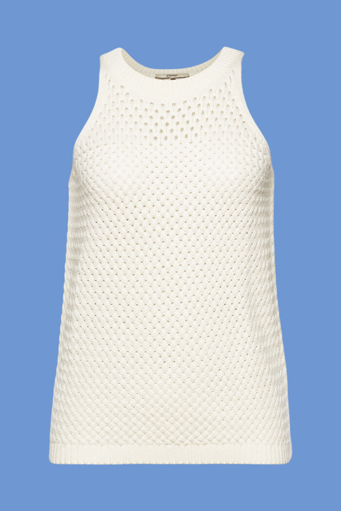 Sleeveless knit top, 100% cotton, ICE, detail image number 6
