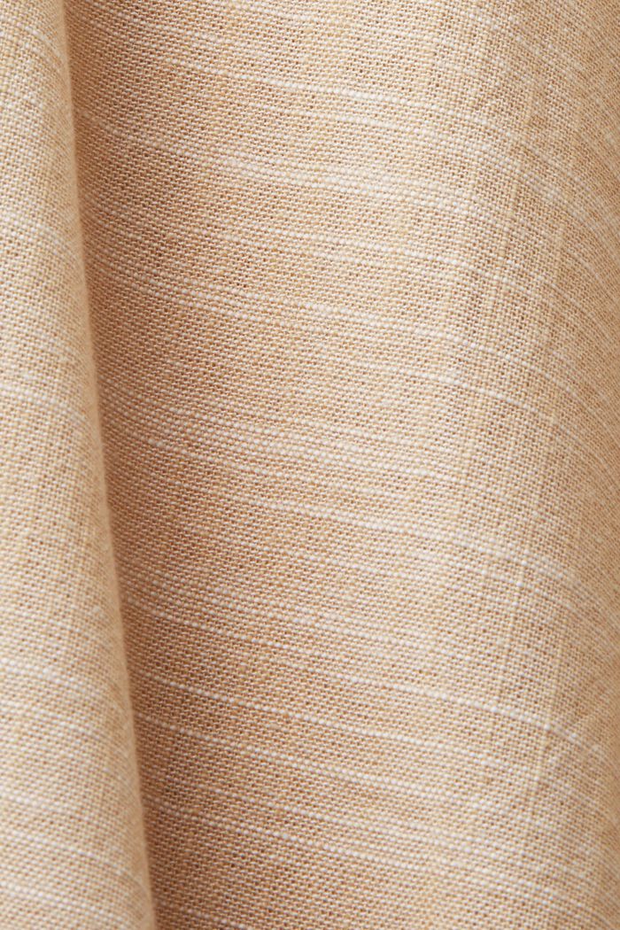Cotton Button Down Shirt, SAND, detail image number 4