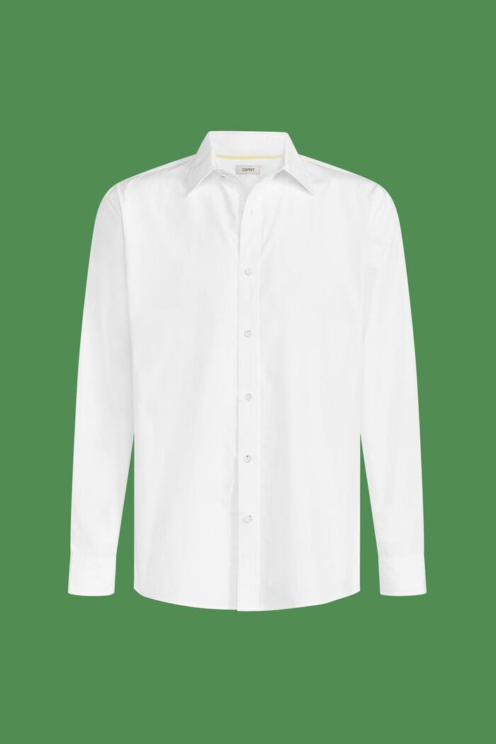 Cotton-Poplin Shirt, WHITE, detail image number 5